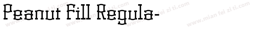 Peanut Fill Regula字体转换
